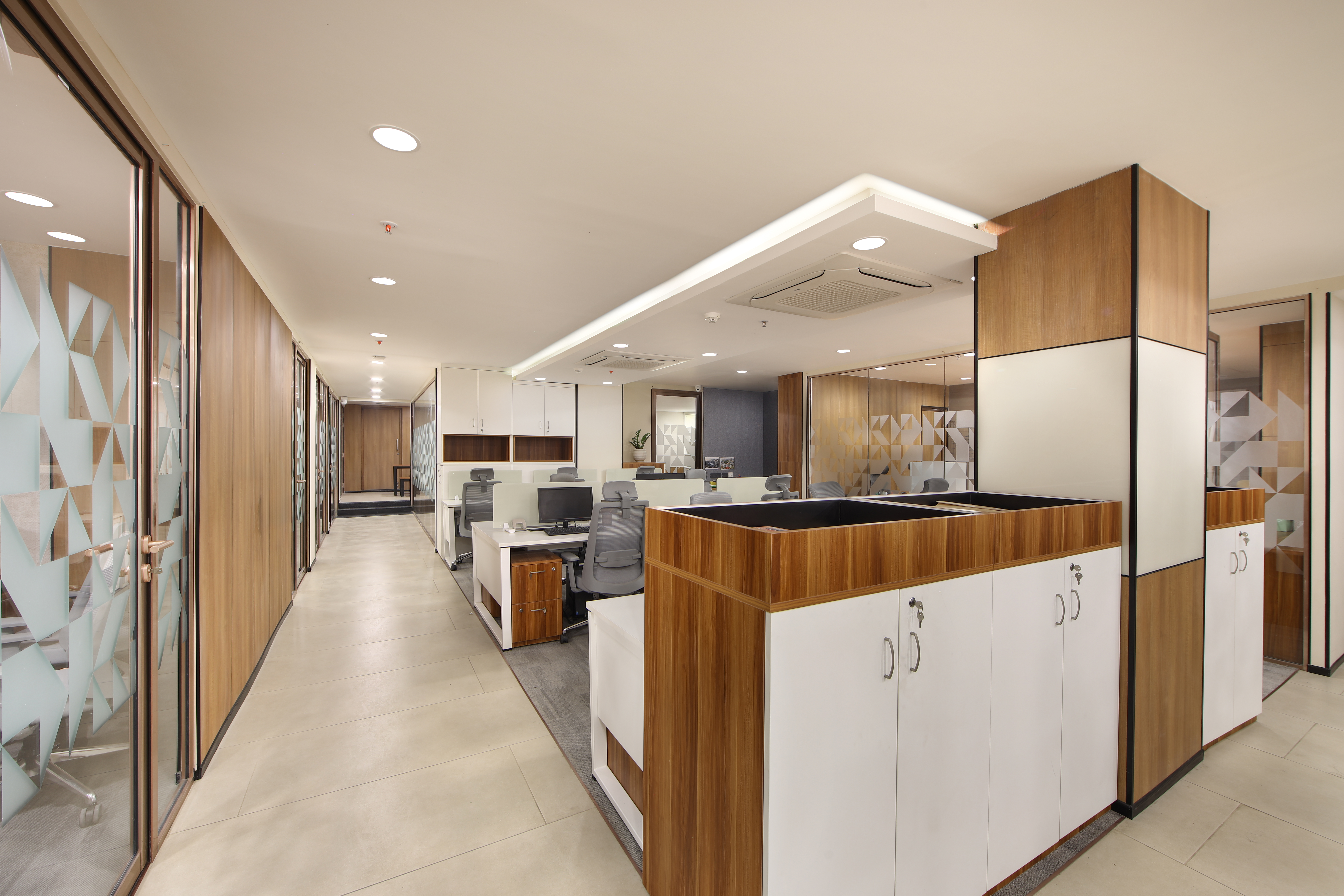 Open workstation area at Himalaya Construction office