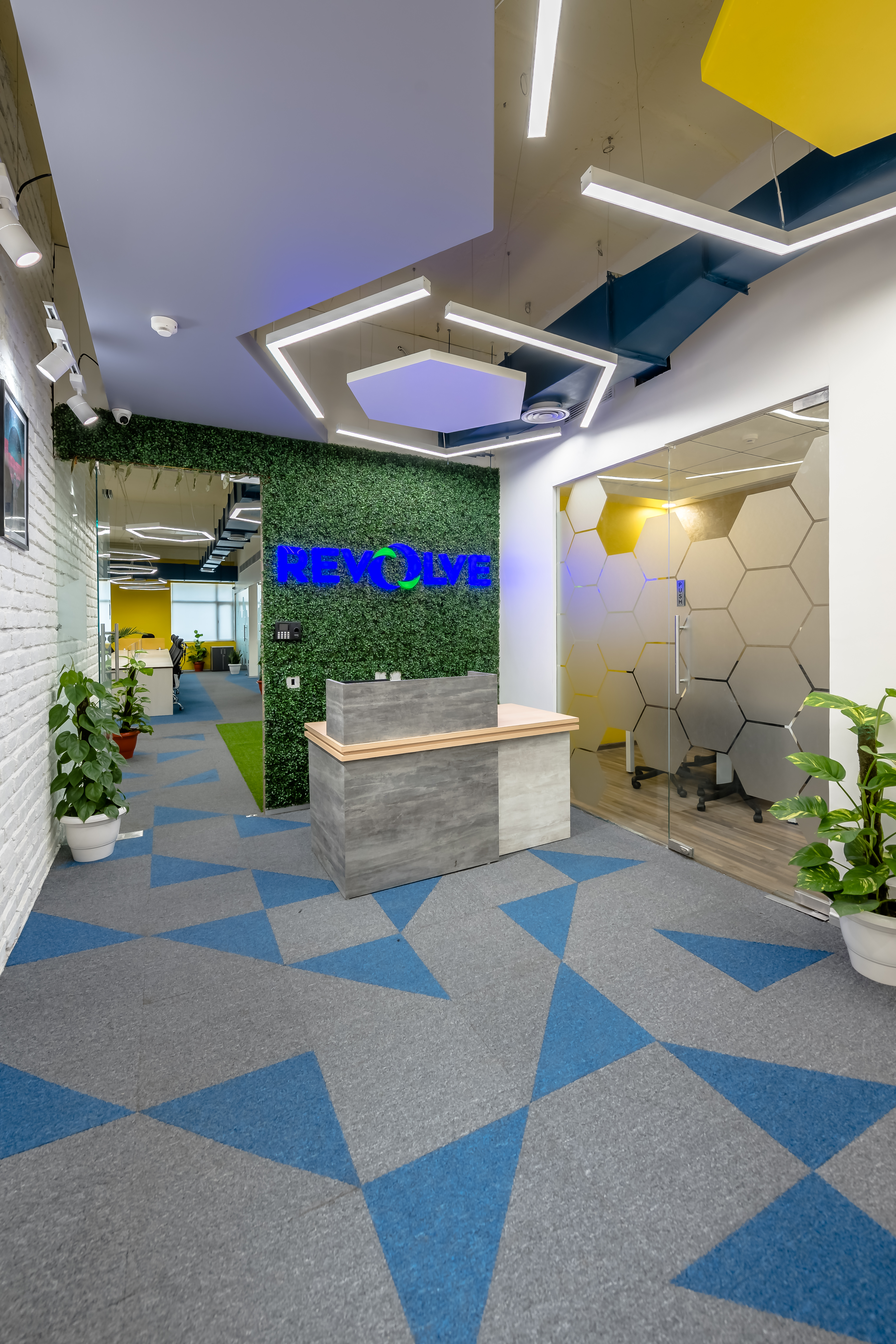 Revolve Technologies reception with modern design elements