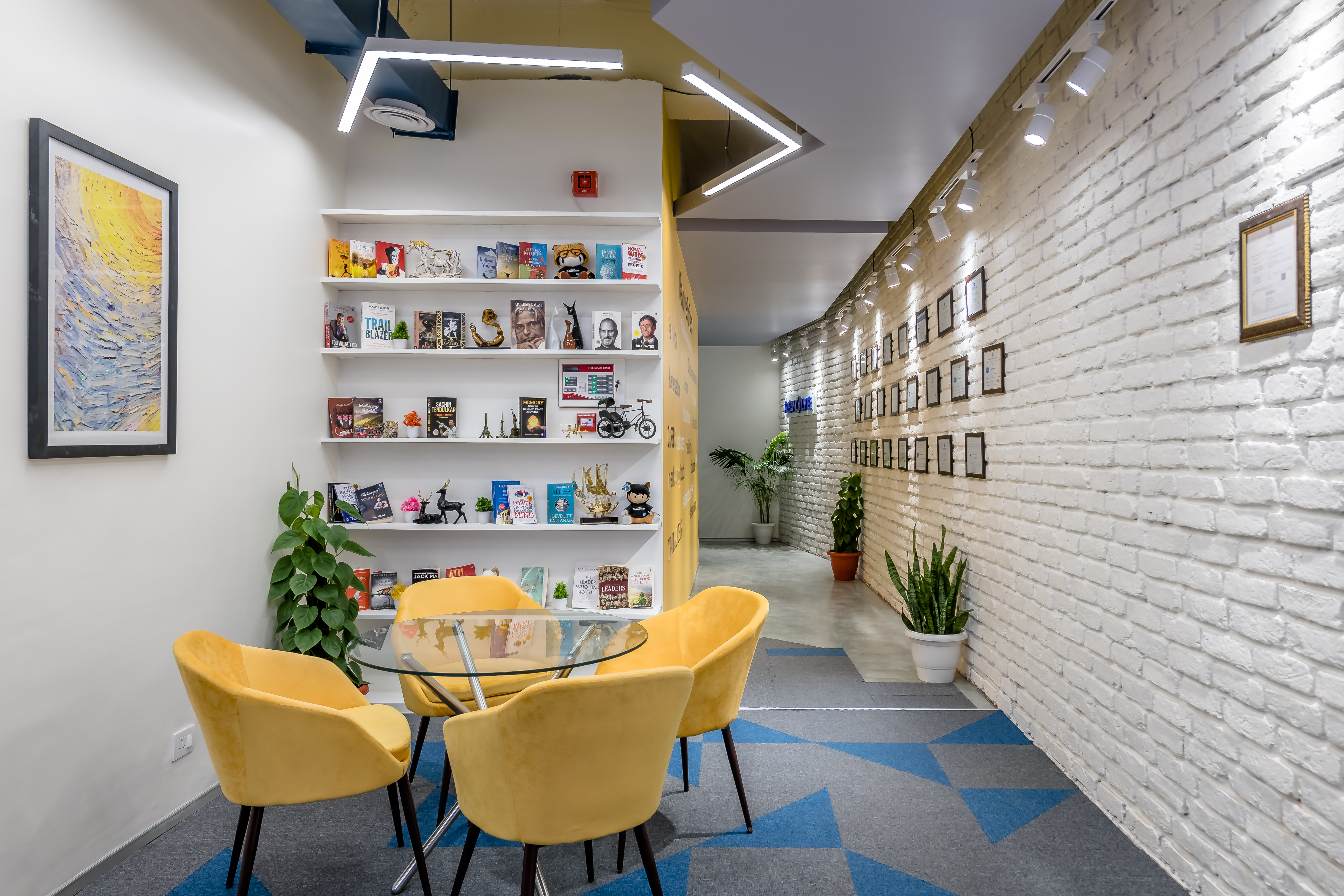 Visitor waiting area at Revolve tech office