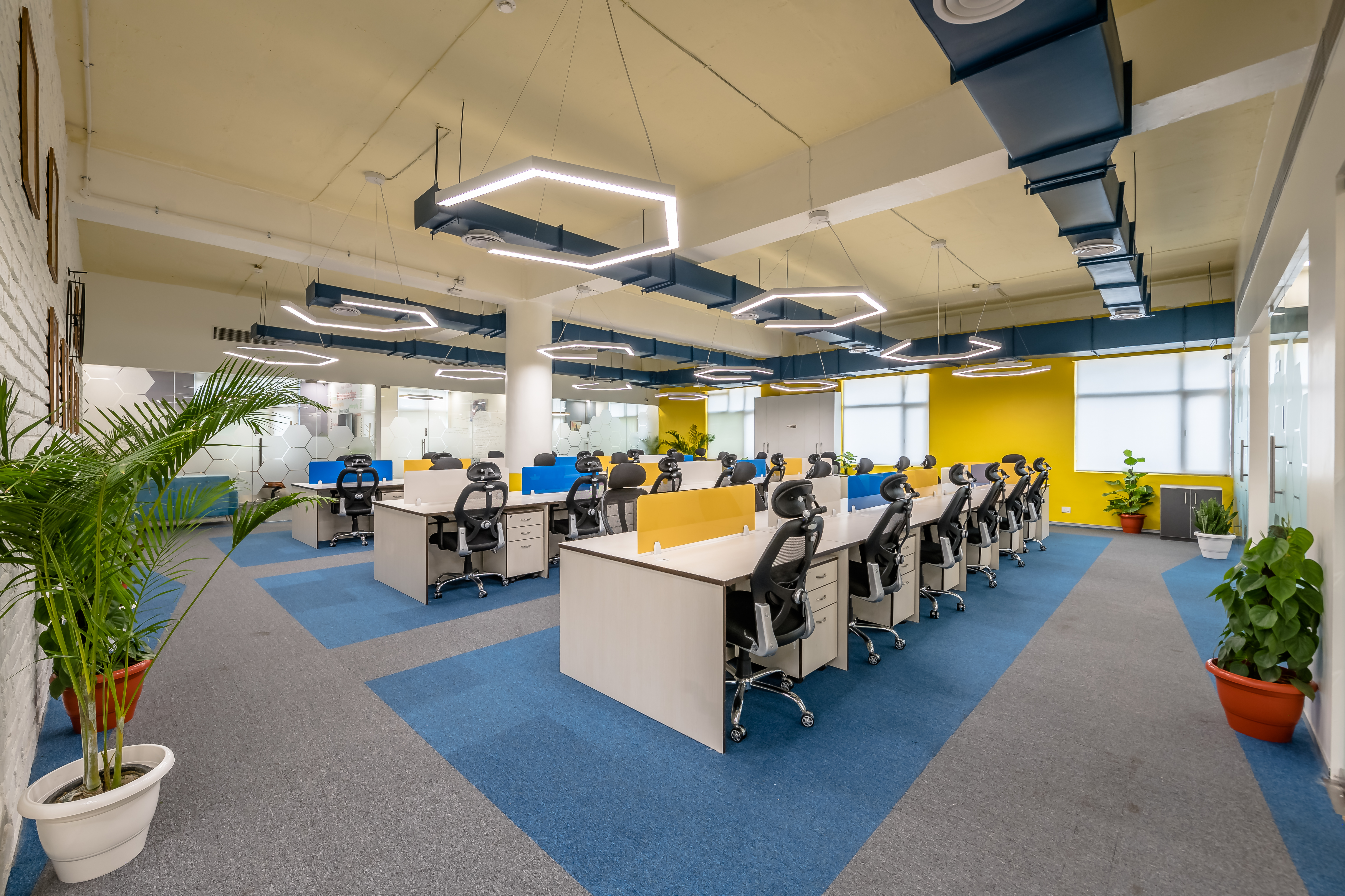 Open workstation area at Revolve software office