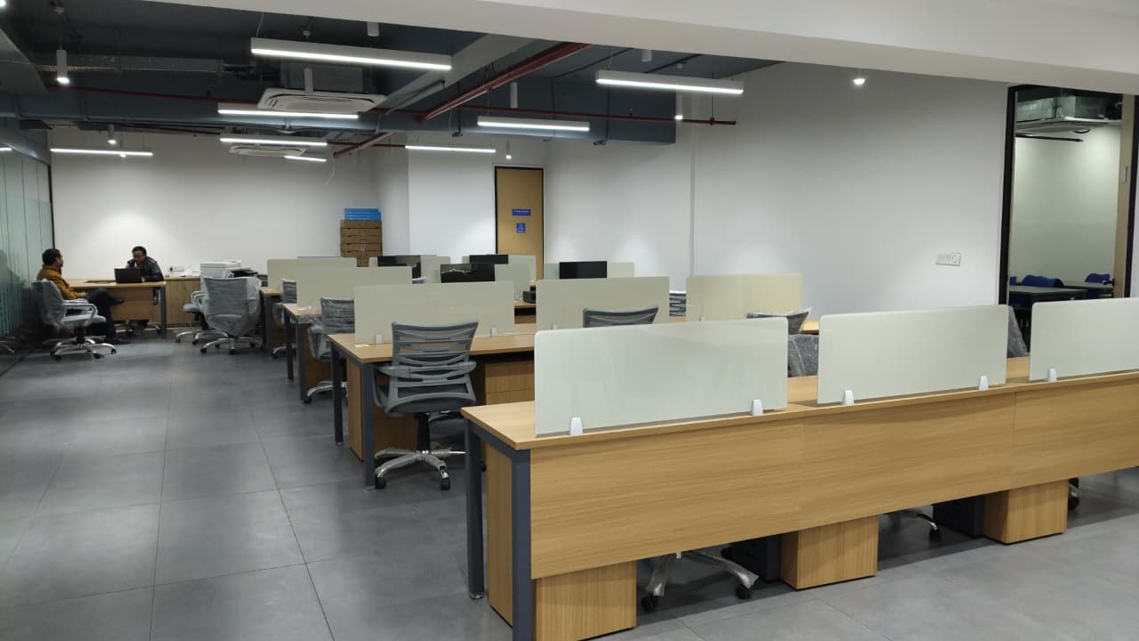Workstation area inside VinFast showroom office